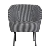 BePureHome Vogue fauteuil zwart/grijs