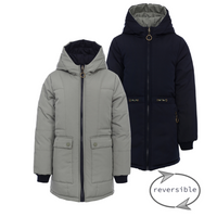 LOOXS 10sixteen Meisjes reversibel winterjas parka - Sage groen