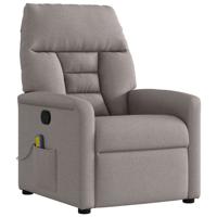 Massagestoel verstelbaar stof taupe