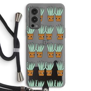 Sansevieria: OnePlus Nord 2 5G Transparant Hoesje met koord
