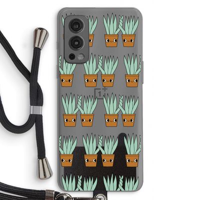 Sansevieria: OnePlus Nord 2 5G Transparant Hoesje met koord
