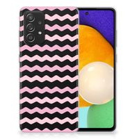 Samsung Galaxy A52 (5G/4G) TPU bumper Waves Roze - thumbnail