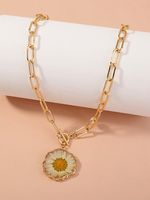 Handgemaakt Lijm Bloemen Halsketting - thumbnail