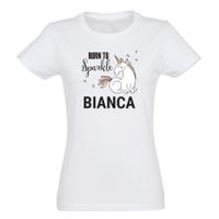 Unicorn T-shirt voor dames bedrukken - Wit - XXL - thumbnail