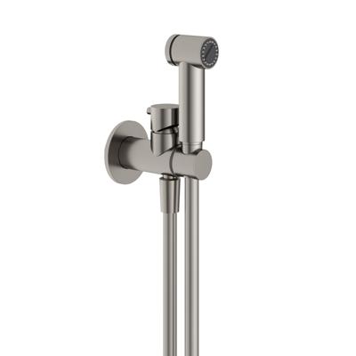 Hotbath Mate Handdoucheset doucheslang 100cm handdouchehouder mengkraan Geborsteld nikkel KHDS3EXTGN