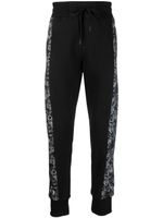 Versace Jeans Couture pantalon de jogging en coton à logo Couture - Noir