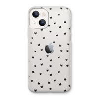 Kleine kattenkopjes: iPhone 13 mini Transparant Hoesje