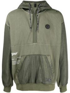 AAPE BY *A BATHING APE® hoodie zippé à logo - Vert