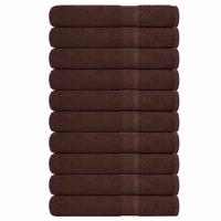 Saunahanddoeken 10 st 80x200 cm 360 g/m 100% katoen bruin