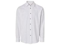 LIVERGY Heren hemd (XL (43/44), Wit gestreept)