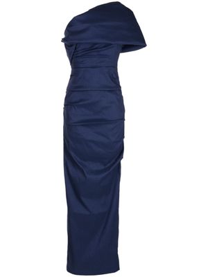 Rachel Gilbert robe longue Kat à fronces - Bleu
