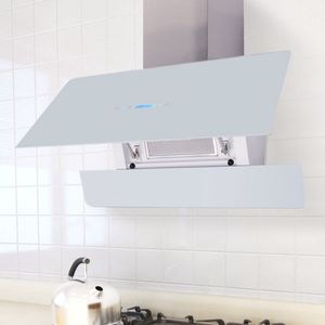 VidaXL Afzuigkap met aanraakscherm 900 mm wit