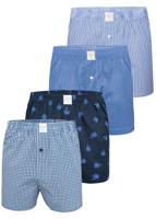 MG-1 MG-1 Wijde Boxershorts Heren Core Blauw 4-Pack - thumbnail