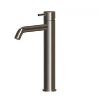 Xenz Duero Plus wastafel mengkraan hoog 20 cm opbouw rond grafiet geborsteld Xenz Duero Plus wastafel mengkraan hoog 20 cm opbouw rond grafiet geborsteld