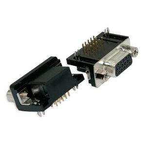Intronics OEM SHDW15 15 polige High Density D-sub PCB connector male geschikt voor VGA aansluiting
