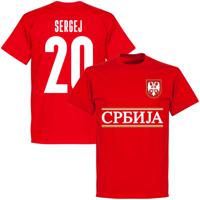 Servië Sergej 20 Team T-Shirt