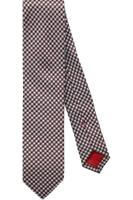 OLYMP Dunne stropdas rood/wit, Motief