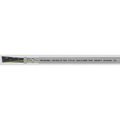 HELU F-CY-JZ Stuurstroomkabel 4 G 1.5 mm² Grijs 16395-1000 1000 m