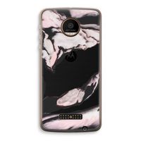 Roze stroom: Motorola Moto Z Force Transparant Hoesje