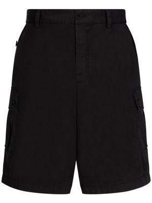 Dolce & Gabbana short cargo à plaque logo - Noir