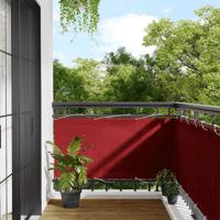 Balkonscherm Rood 75x700 cm 100% Polyester Oxford Balkonscherm Rood 75x700 cm 100% Polyester Oxford