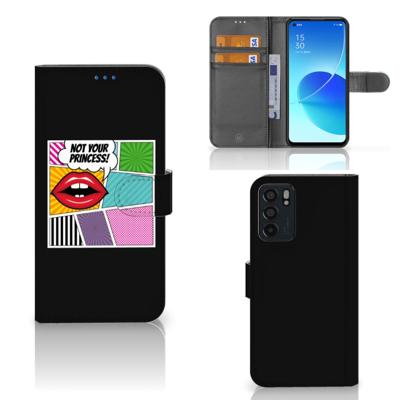 OPPO Reno6 5G | Wallet Case | met Pasjes | Popart Princess OPPO Reno6 5G | Wallet Case | met Pasjes | Popart Princess