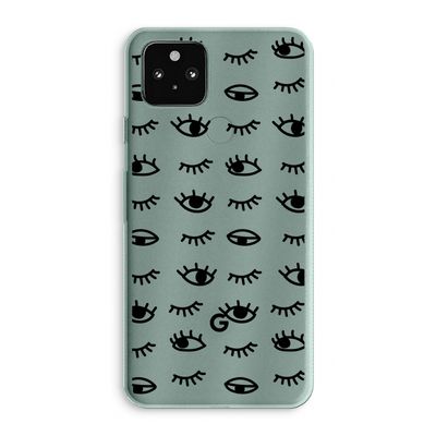Eye pattern #2: Google Pixel 5a 5G Transparant Hoesje