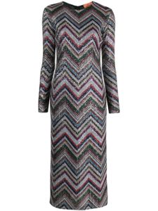 Missoni robe mi-longue à ornements de sequins - Noir