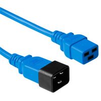 ACT AK5093 230V Stroomkabel C19/C20 Blauw - 1,2 meter