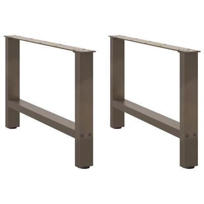 Salontafelpoten 2 st 70x(42-43) cm staal naturel