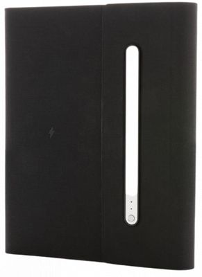 XD Collection notitieboek met oplader A5 PU/papier zwart