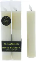 Home Society LED dinerkaars xl 3.5x20.5cm greige 2 stuks