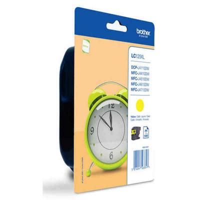 Originele inktcartridge Brother LC-125XLYBP Geel