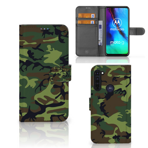 Motorola Moto G Pro Telefoon Hoesje Army Dark