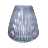 Excellent Houseware glazen vaas / bloemen vazen - blauw - 25 x 37 cm Excellent Houseware glazen vaas / bloemen vazen - blauw - 25 x 37 cm