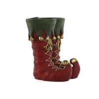 Home ESPRIT Rood Groen Gouden Magnesium Elf 31,5 x 29 x 38 cm Kerstmis