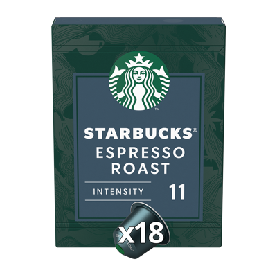 Starbucks Espresso Dark Roast - 18 koffiecups Starbucks Espresso Dark Roast - 18 koffiecups