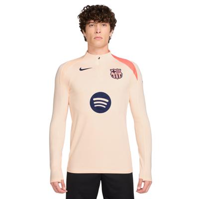 Nike FC Barcelona Strike Trainingstrui 1/4-Zip 2025-2026 Oranje Donkerblauw