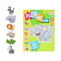 Toi Toys Puzzelset Jungle Met 6 Puzzels - thumbnail