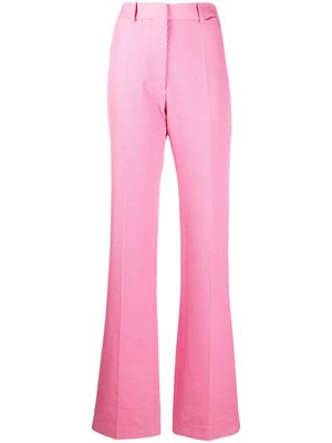 Victoria Beckham pantalon court à taille haute - Rose
