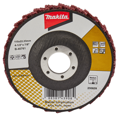 Makita Accessoires Lamellen conditioneringschijf 115mm medium - B-40761 B-40761