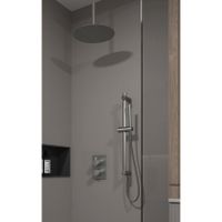 Regendouche set SaniClear Iron | Inbouw | Thermostaatkraan | Rond | Gunmetal