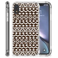 Apple iPhone Xr Doorzichtige Silicone Hoesje Aztec Brown