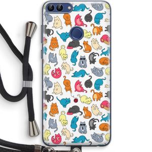 Kleurrijke katten: Huawei P Smart (2018) Transparant Hoesje met koord