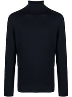 Calvin Klein long-sleeve fine-knit wool jumper - Bleu