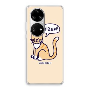 Miauw: Huawei P50 Pro Transparant Hoesje