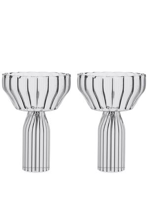 Fferrone Design lot de deux coupe de champagne Margot - Tons neutres