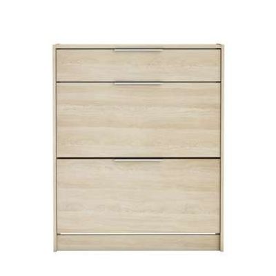 Schoenenkast Space - eikenkleur - 100,6x82,6x29,4 cm - Leen Bakker