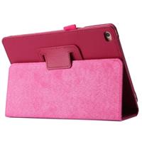 Litchi textuur horizontale Flip PU lederen beschermhoes met houder voor iPad mini 2019 (magenta)