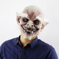 Halloween Festival partij Latex wit-browed Monster bang masker hoofddeksels met haar